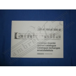 P 72 CATALOGO PARTI DI RICAMBIO 125 - 150 - 200 DL